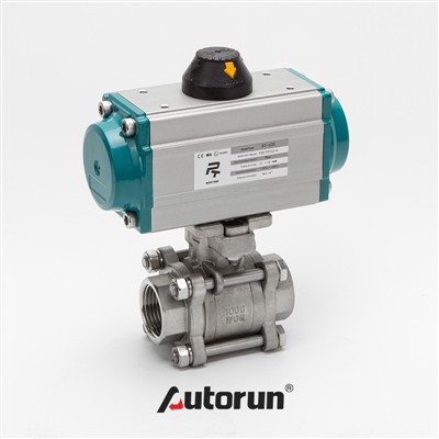 شیر توپی سه تکه وکیوم پنوماتیک